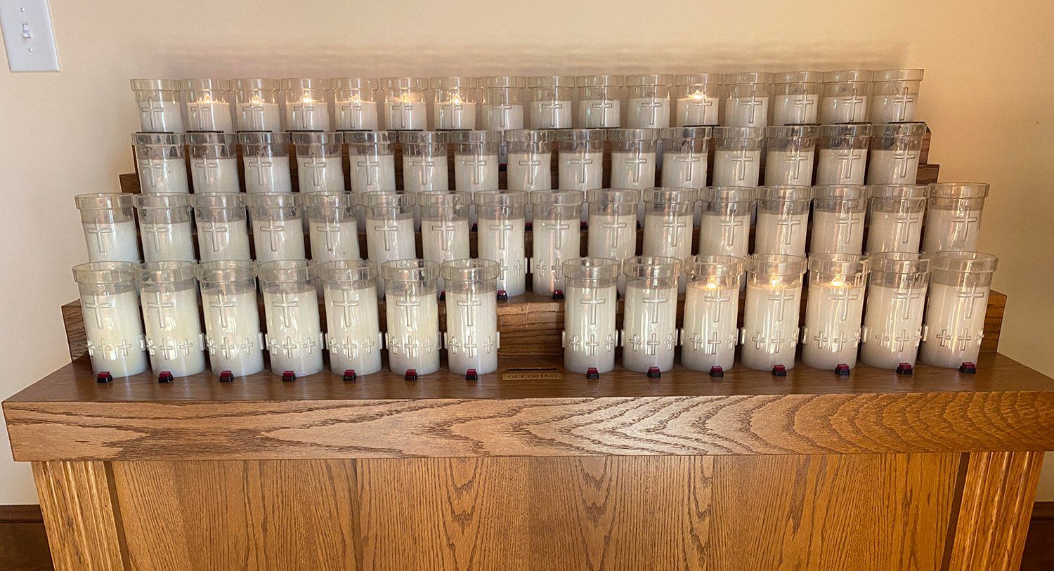 Votive Candles at Holy Cross