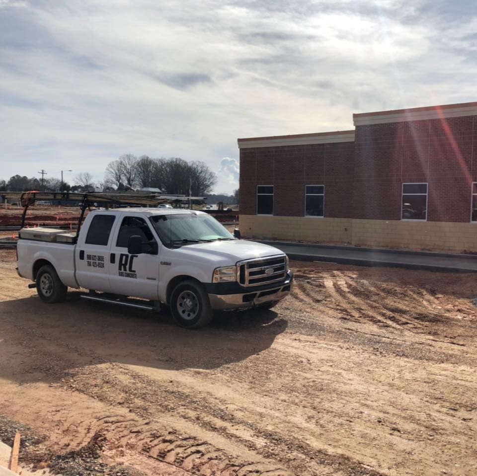 White pickup truck with 