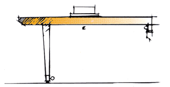 Double girder semi-goliath with cantilever