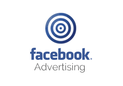 A facebook advertising logo with a target in the middle.