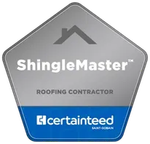 Shinglemaster roofing contractor that is certified by Certainteed.