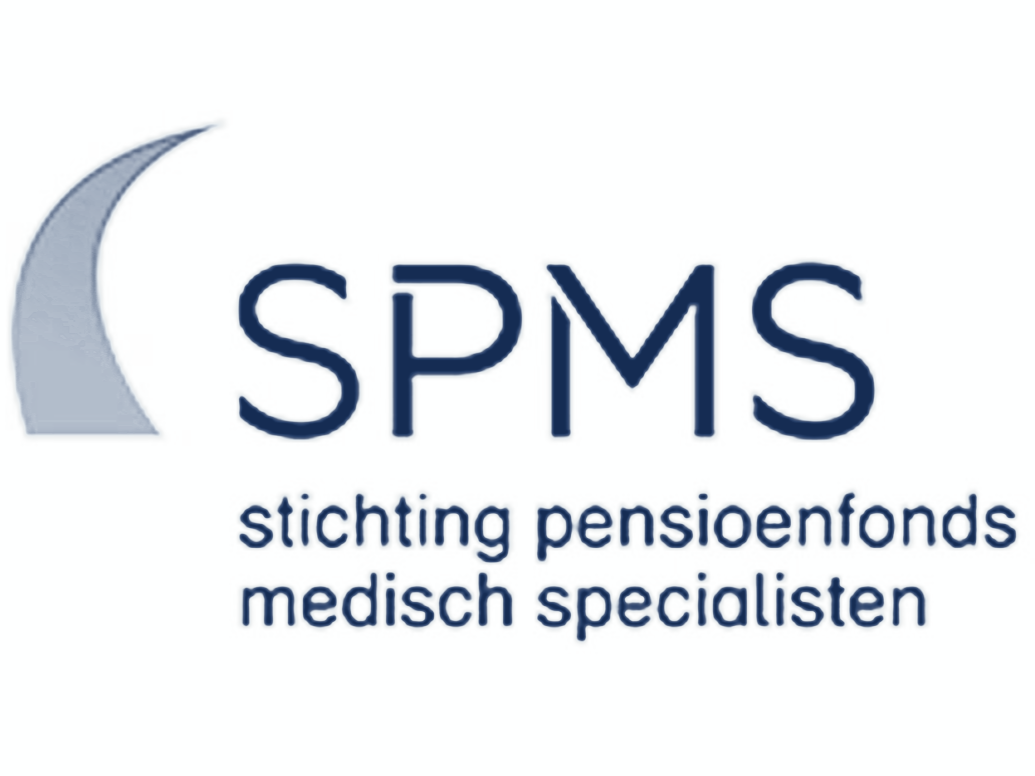 Logo of SPMS, Stichting Pensioenfonds Medisch Specialisten.