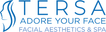 Tersa Adore Your Face Logo with Gradient Blue
