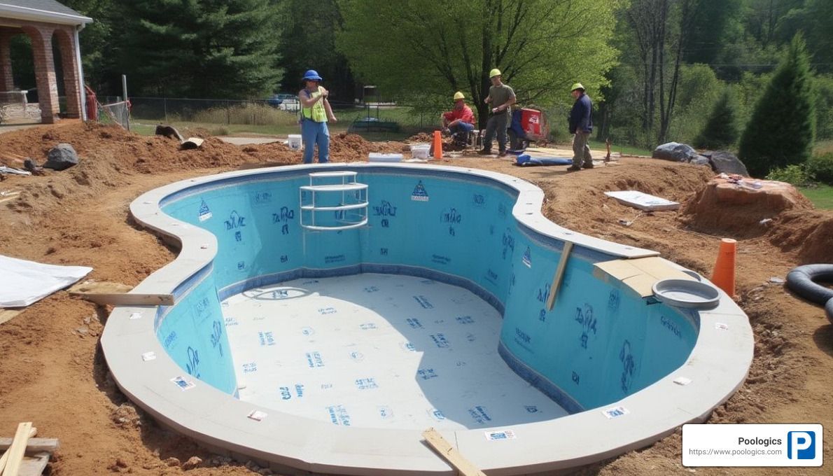 swimming pool construction - job costing when building swimming pools