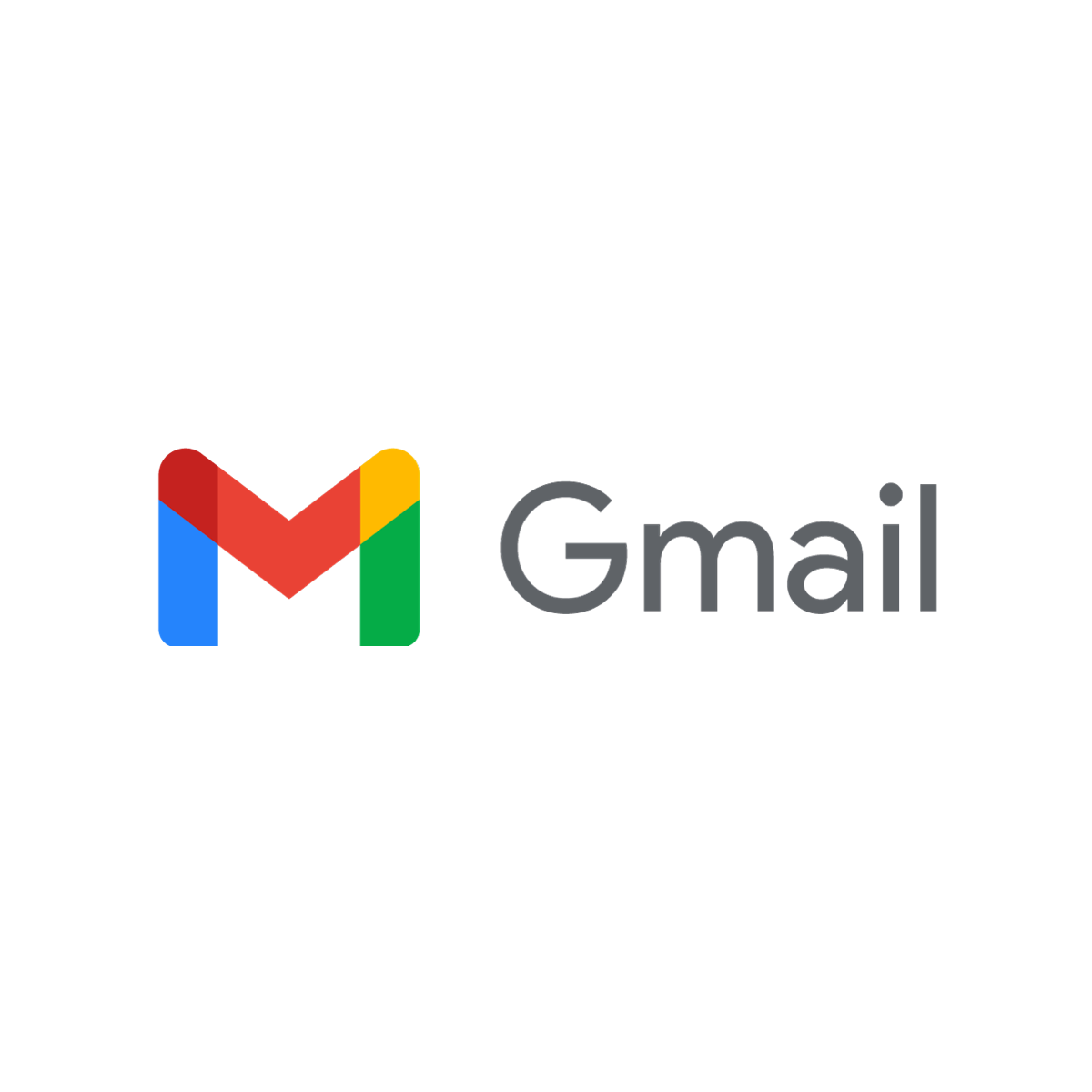 Gmail logo: White background, large 
