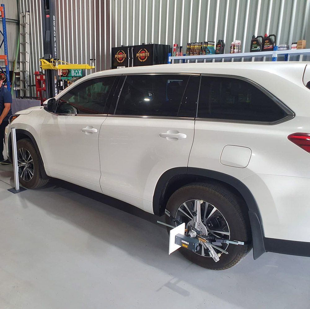 White SUV With Tinted Windscreen