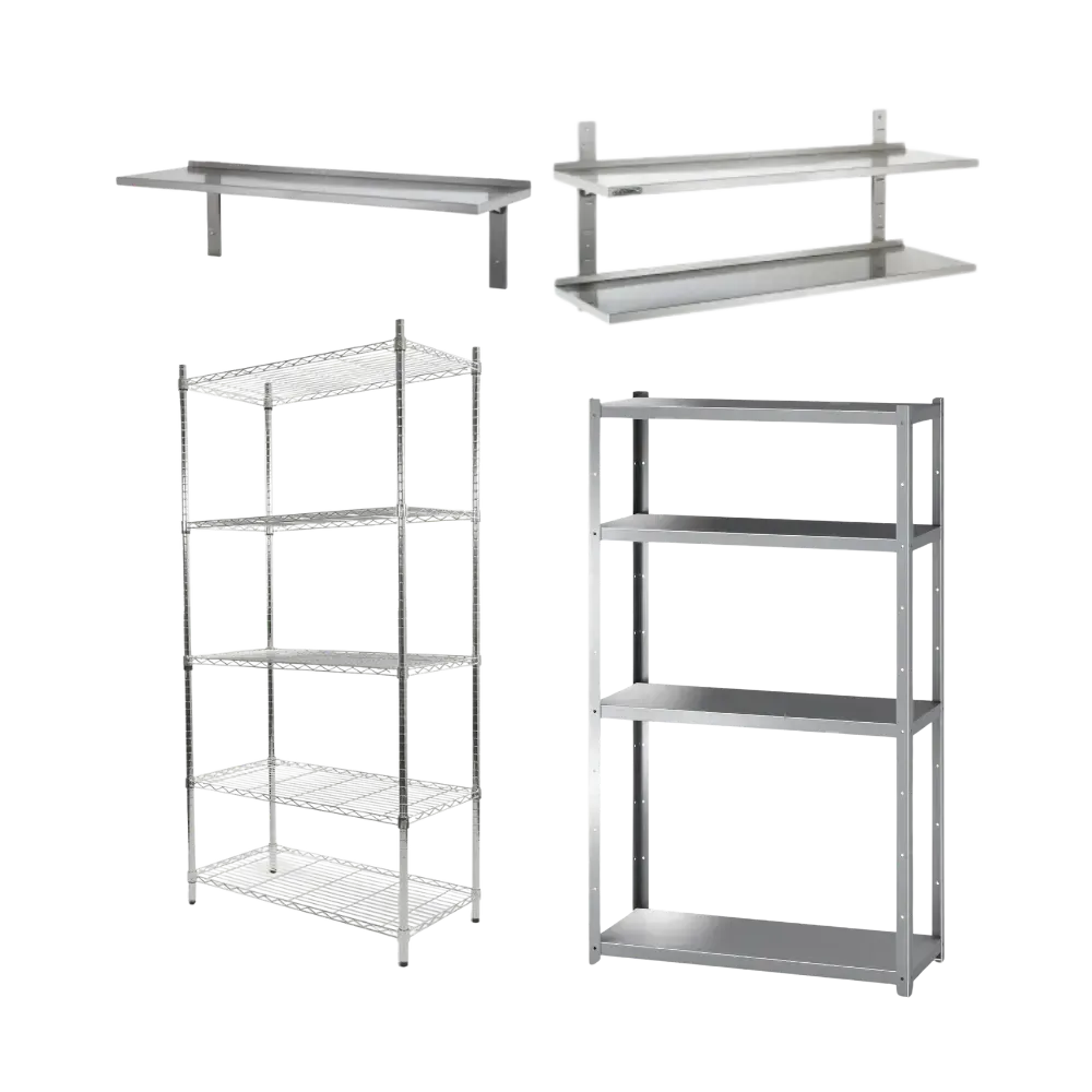 Étagères en Inox