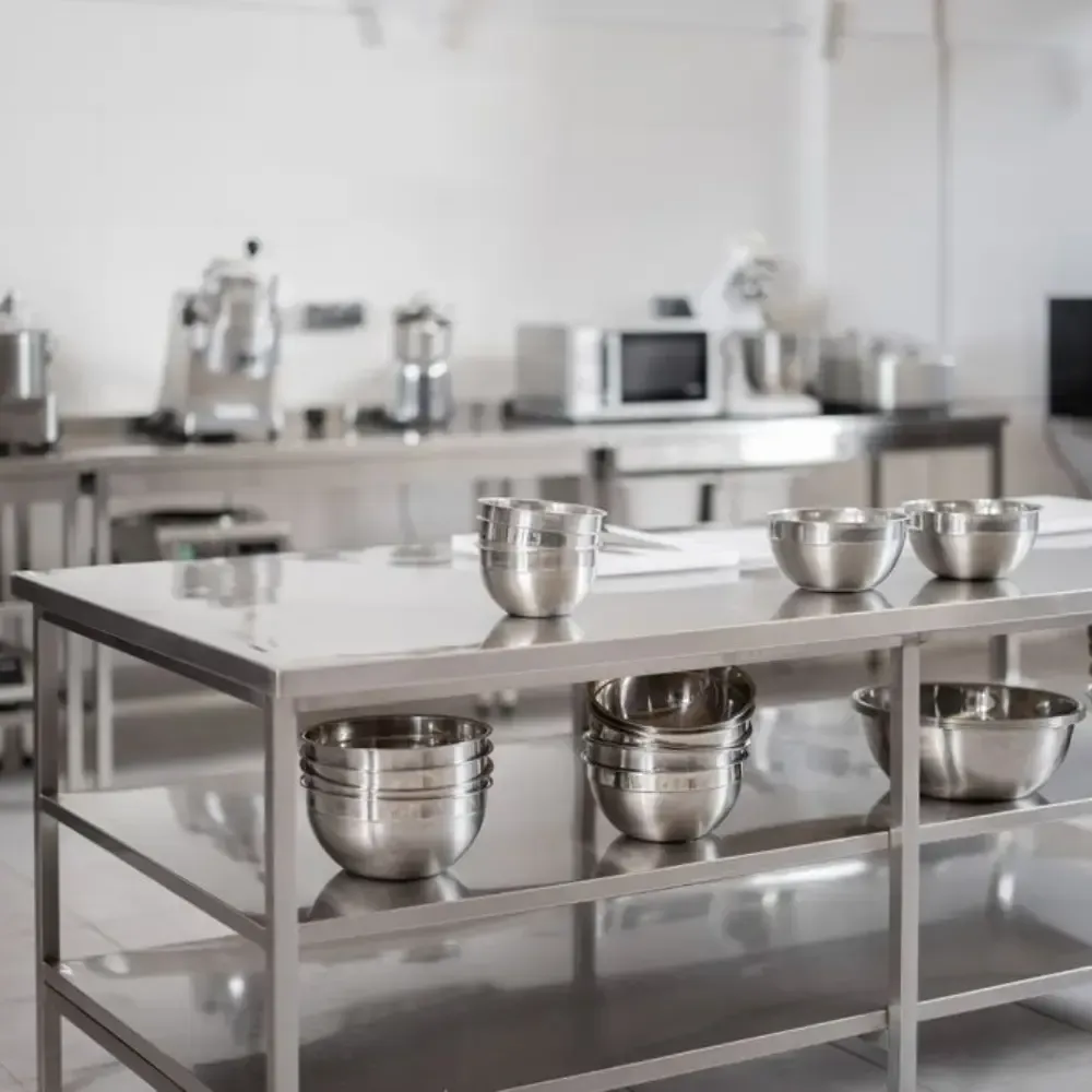 table de travail en inox