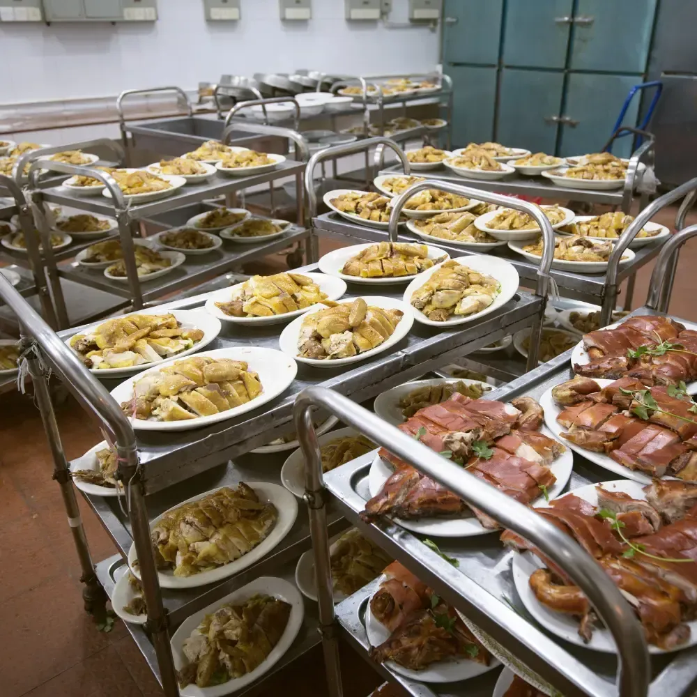 chariot de service en inox