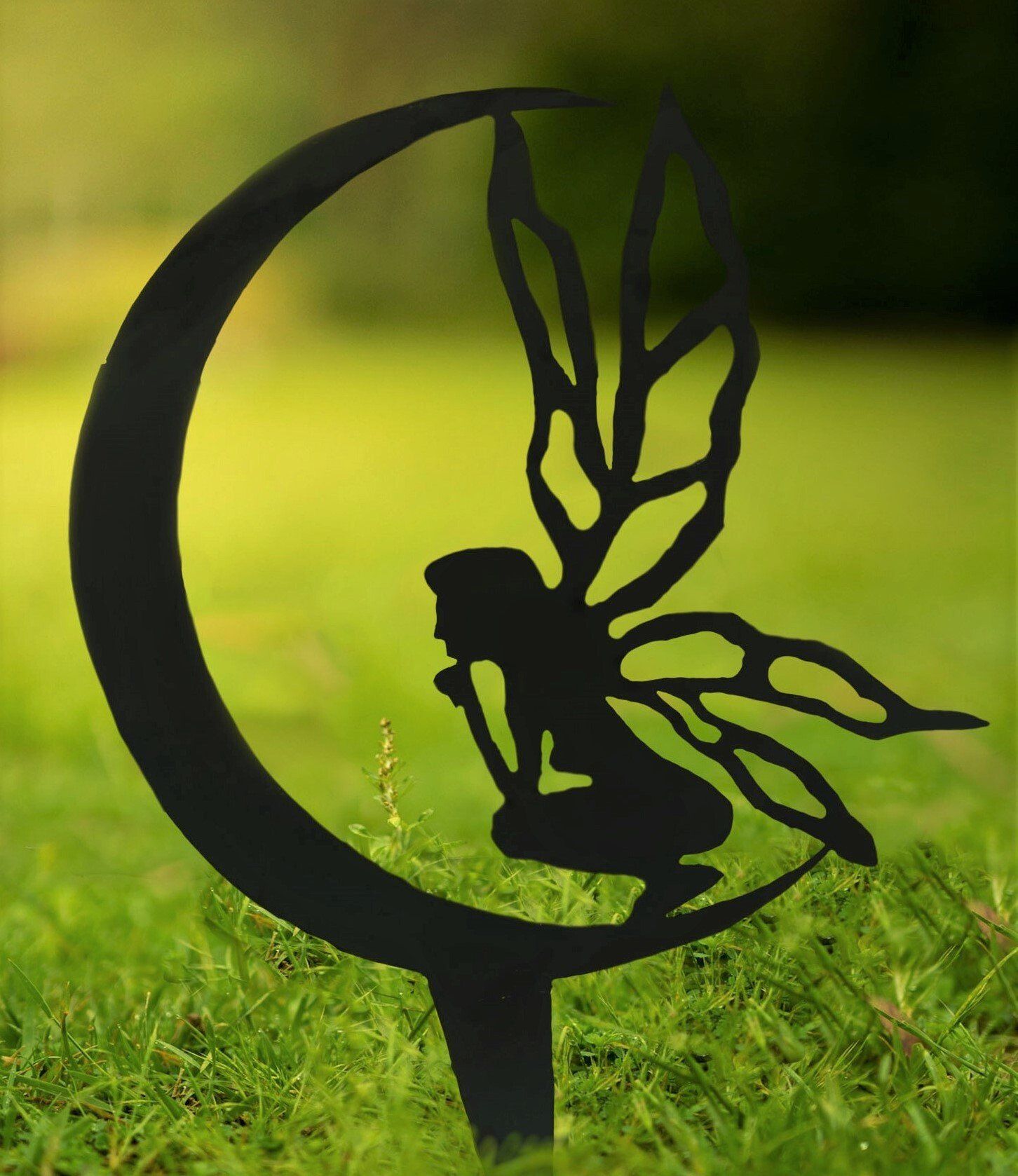 Fantasy Design Metal Silhouette Sculpture - Corten Steel Garden Art