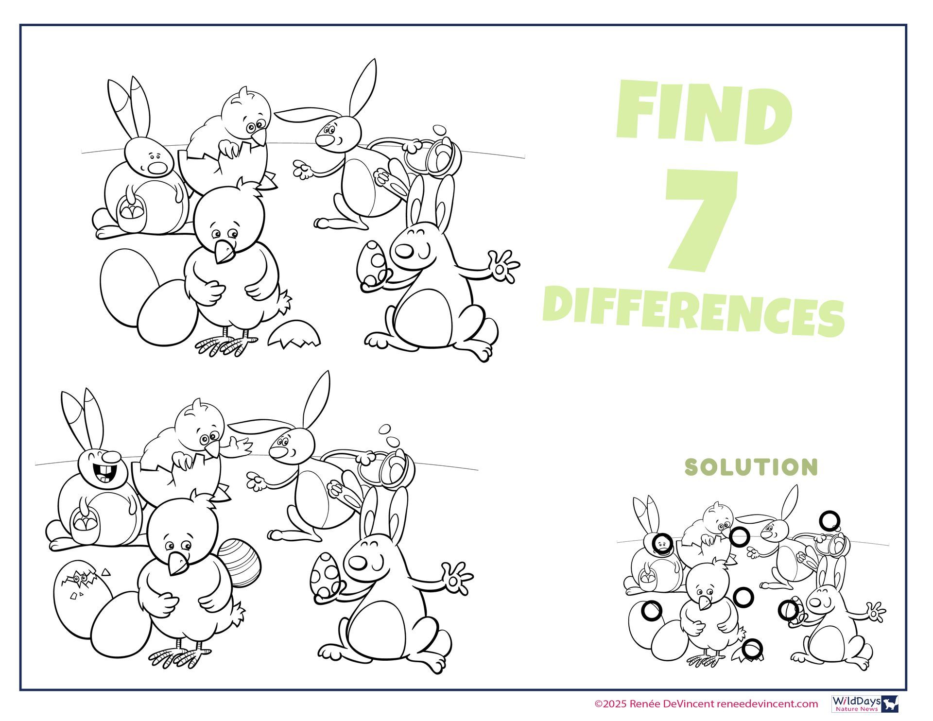 A black and white drawing of a bunch of rabbits standing next to each other.