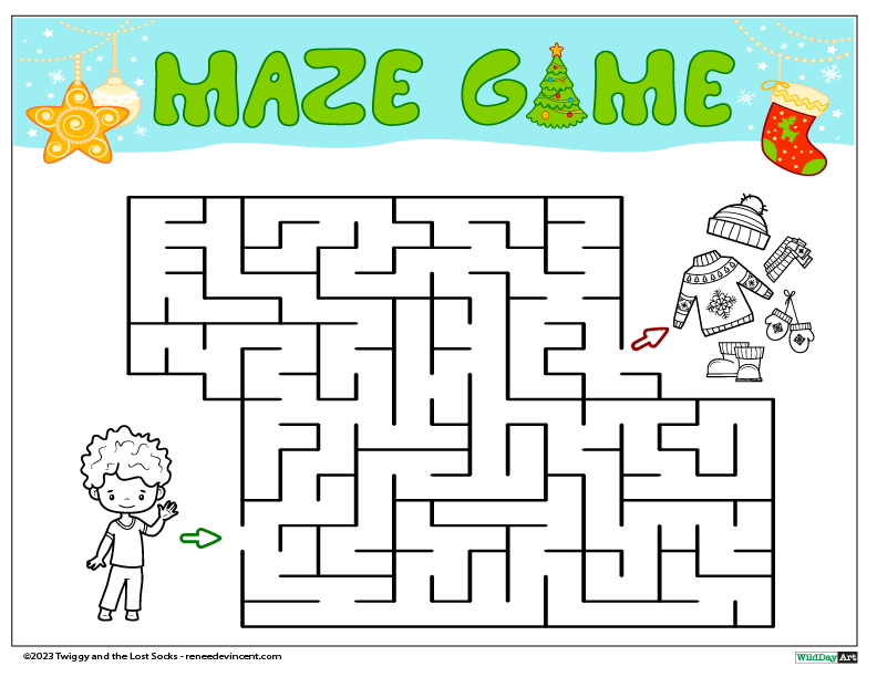 A boy is standing in the middle of a maze.