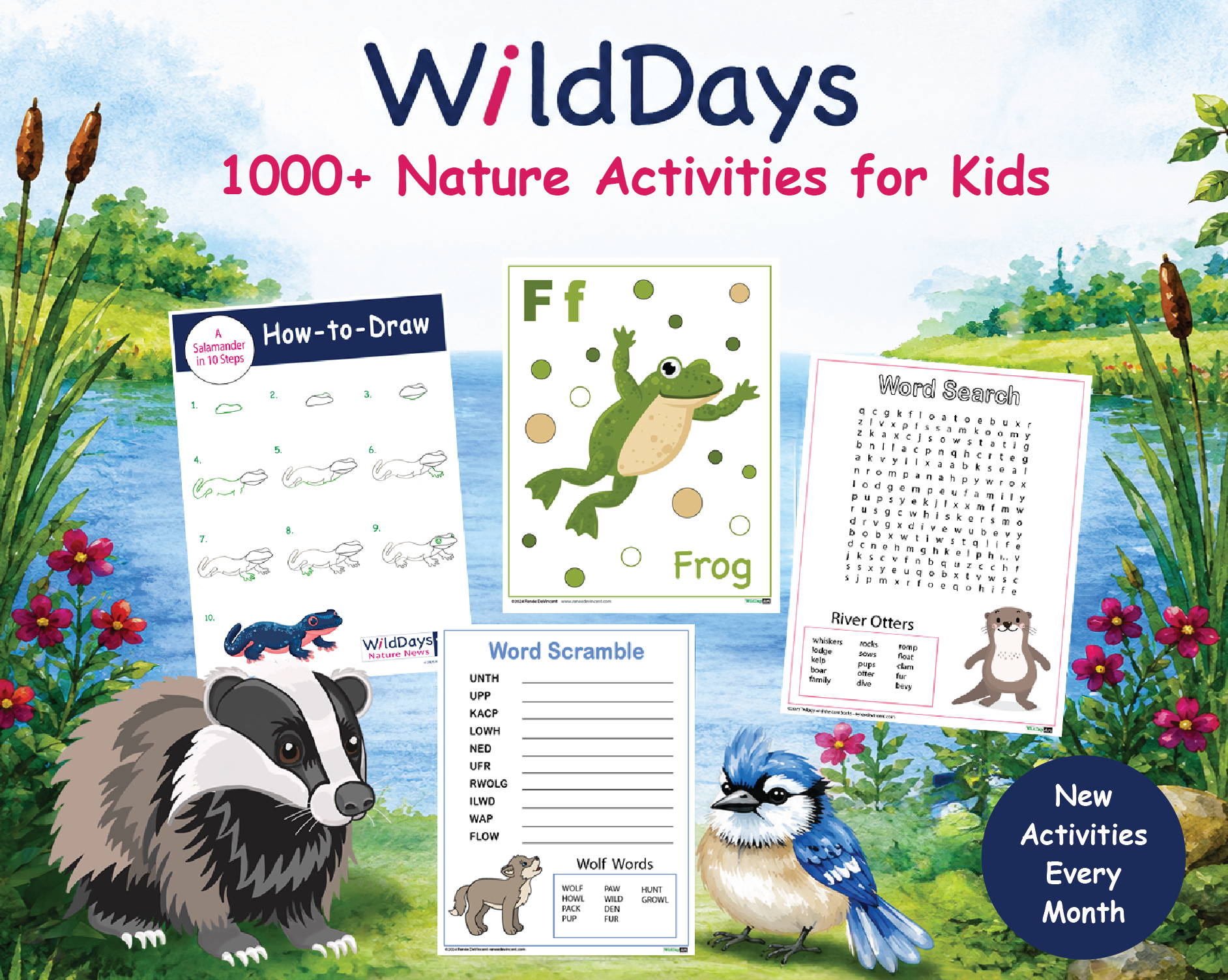 Bald Eagle Activity Pack cover with eagle illustration and worksheet pages on a light background