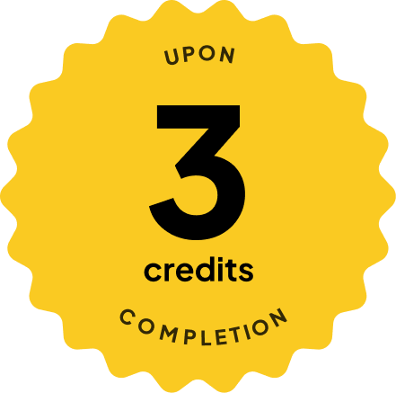 Badge: 4 Credits Upon Completion