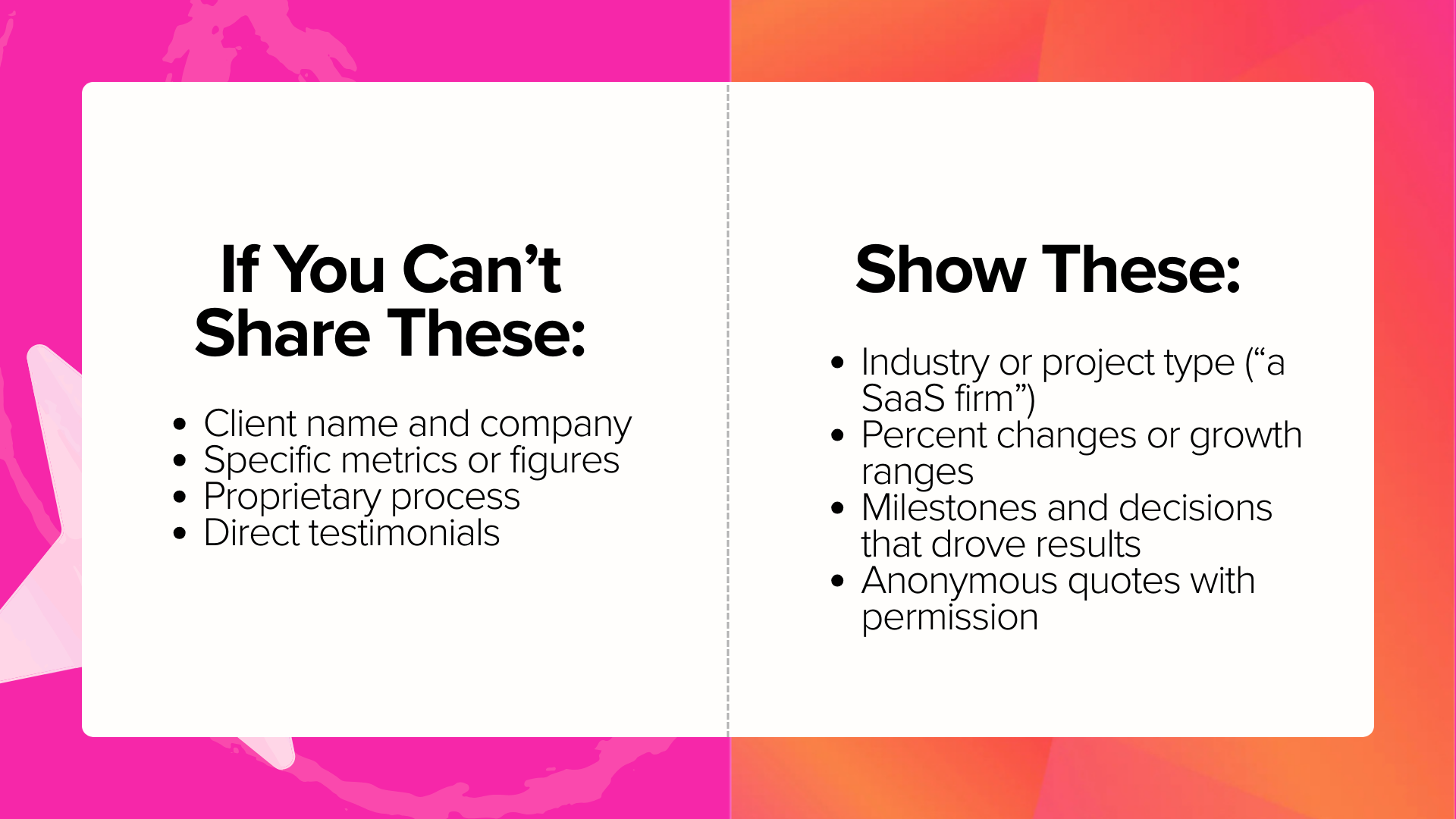 How To Show Results Without Breaking NDAs | J&S Digital Services