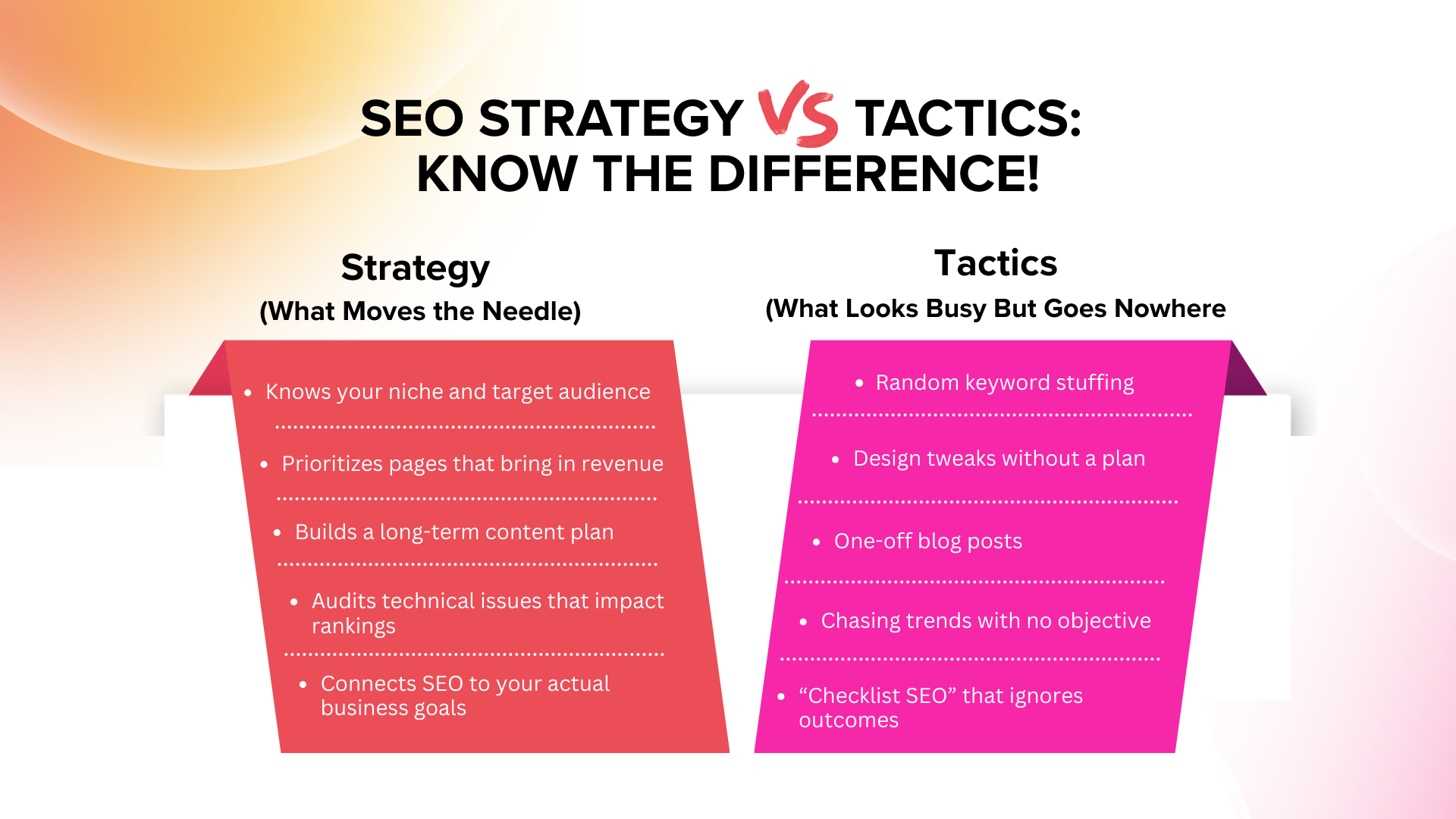 SEO Strategy vs. Tactics: Know the Difference | J&S Digital Services