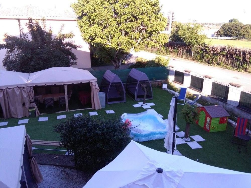 giardino Villa Simone residenza anziani Copiano Pavia