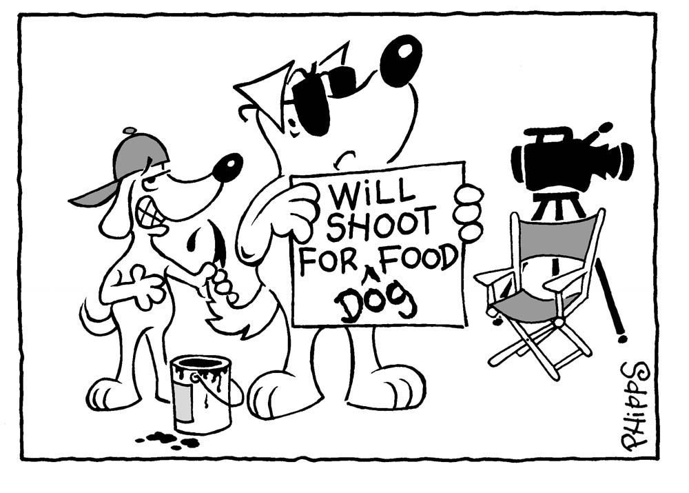 Will shoot for dog food cartoon drawing