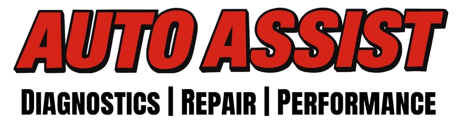 Logo for Auto Assist: red text "AUTO ASSIST" above black text "DIAGNOSTICS | REPAIR | PERFORMANCE".