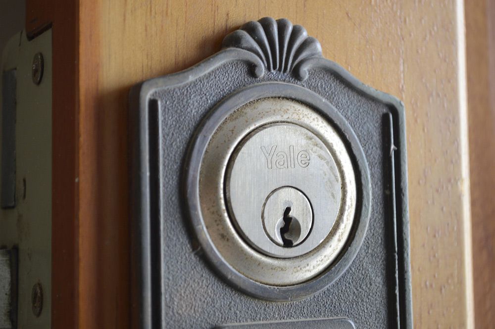 Close up View of A Door Lock in Nampa, ID