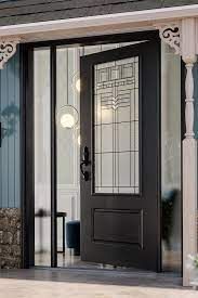 Black Entry Door with Glass - DoorSmith