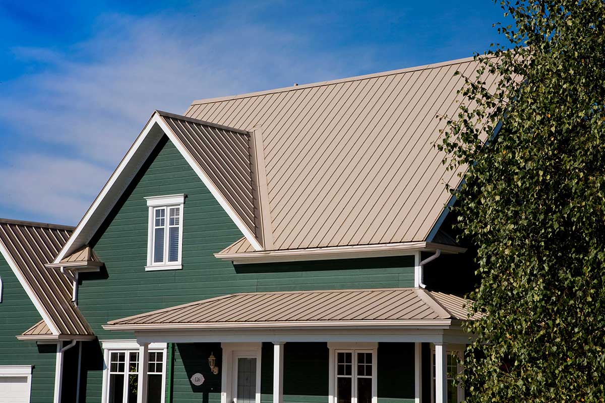 Ideal Roofing Beige Steel Roof
