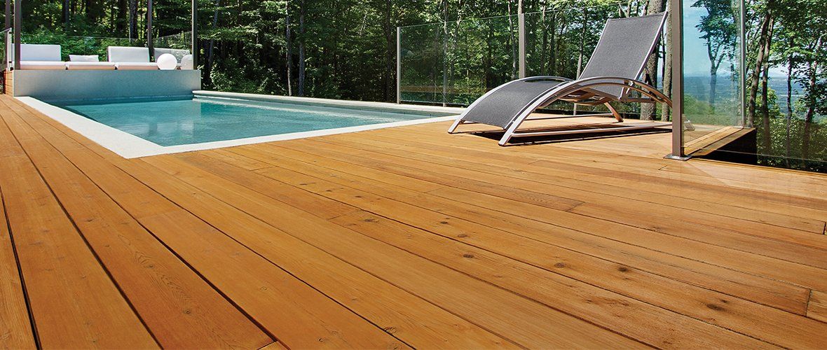 Sico wood stained deck