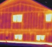 Thermal imaging of wood frame home