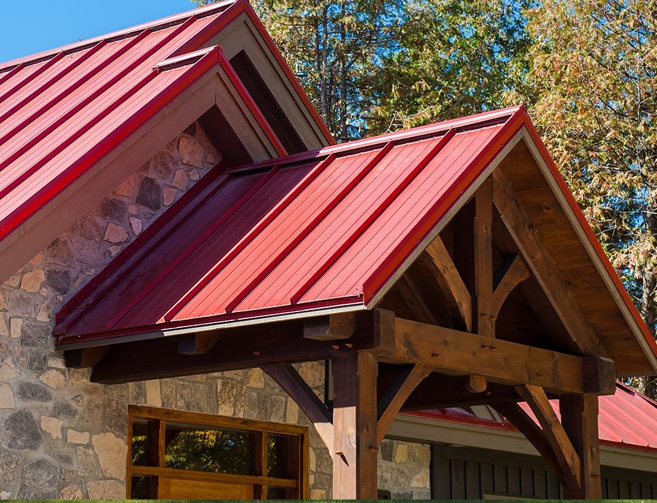 Vicwest Red Steel Roof