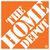 The Home Depot logo on an orange background with white diagonal text.