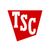 Red TSC logo with white letters on a slanted trapezoid shape