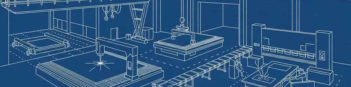 CNC plasma cutting thick steel plate with fabricator welding heavy gauge structural components in manufacturing facility