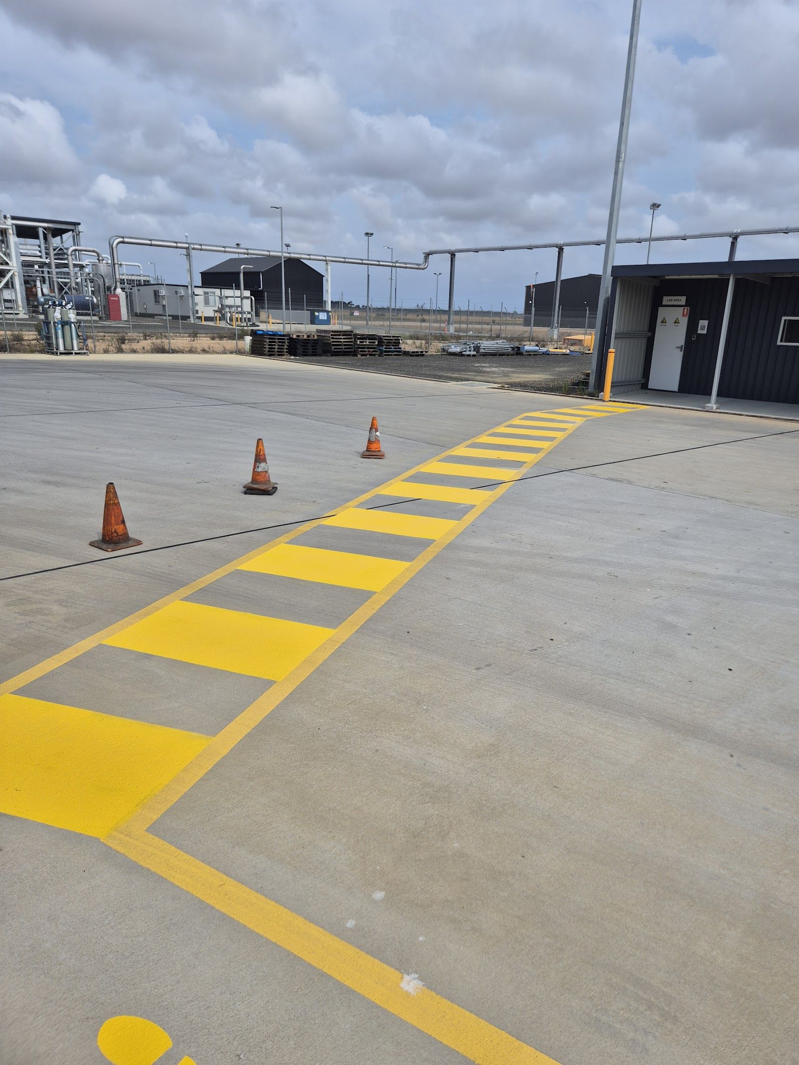 Air liquide in sale zebra crossing line marking