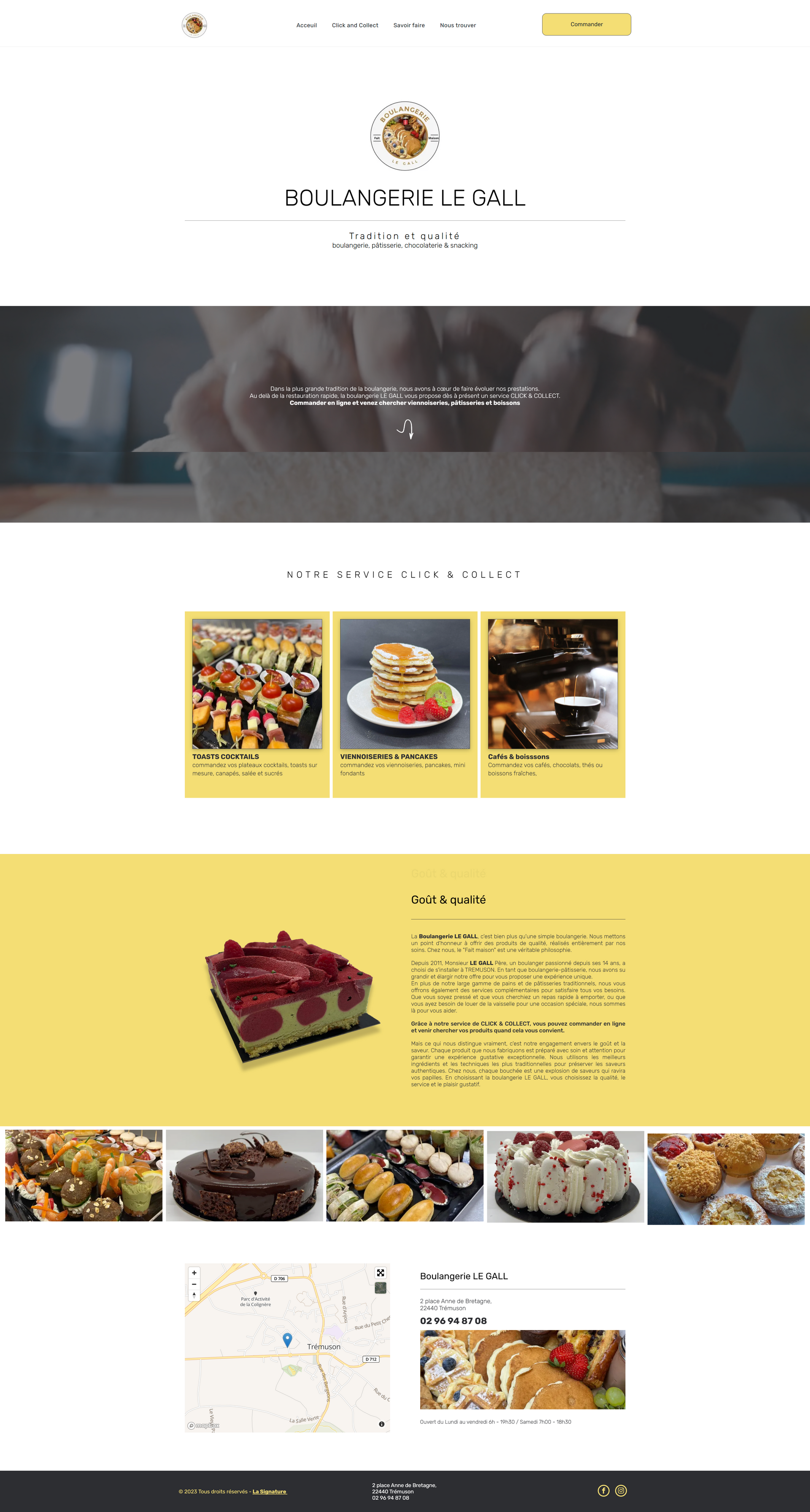 Site web boulangerie LE GALL