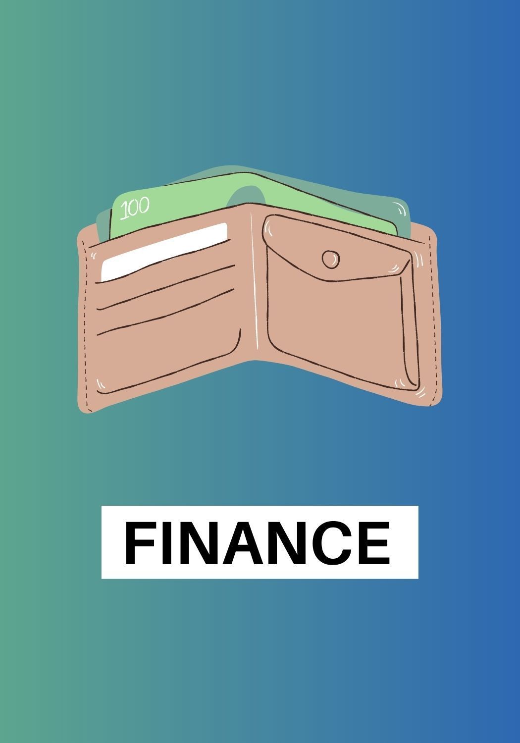 Wallet with Finance below