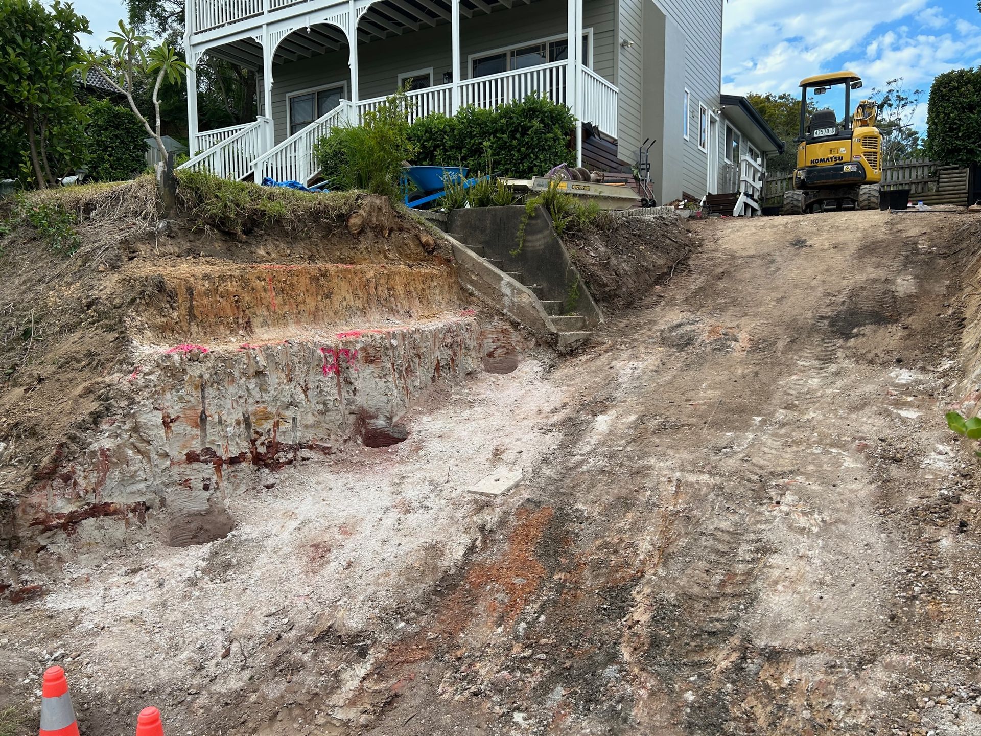 Excavator Flattening a Road | Belrose, Nsw | Shane Wight Excavation