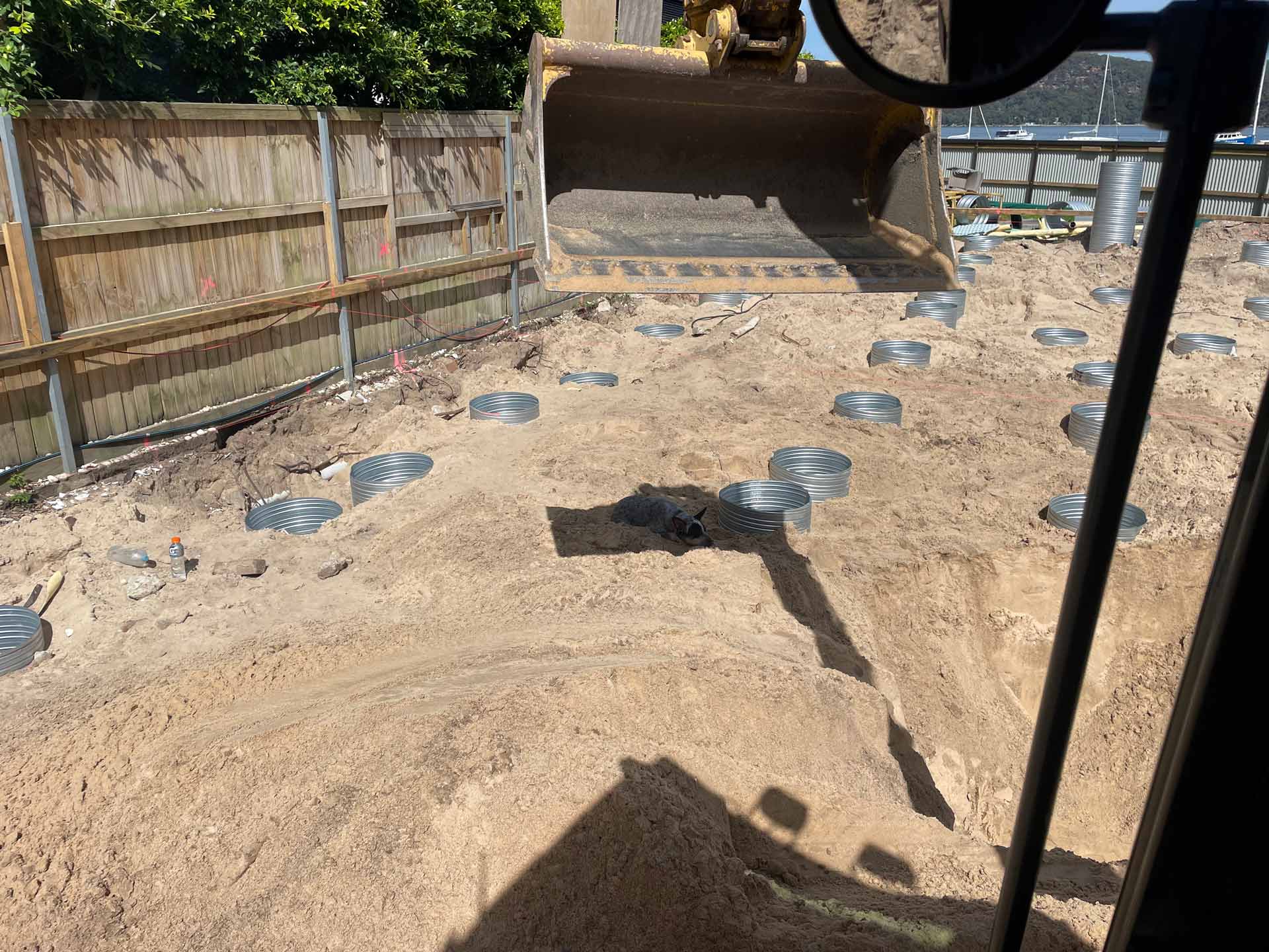 Image from the Inside of Excavator with Soil and Some Construction Materials | Belrose, Nsw | Shane Wight Excavation