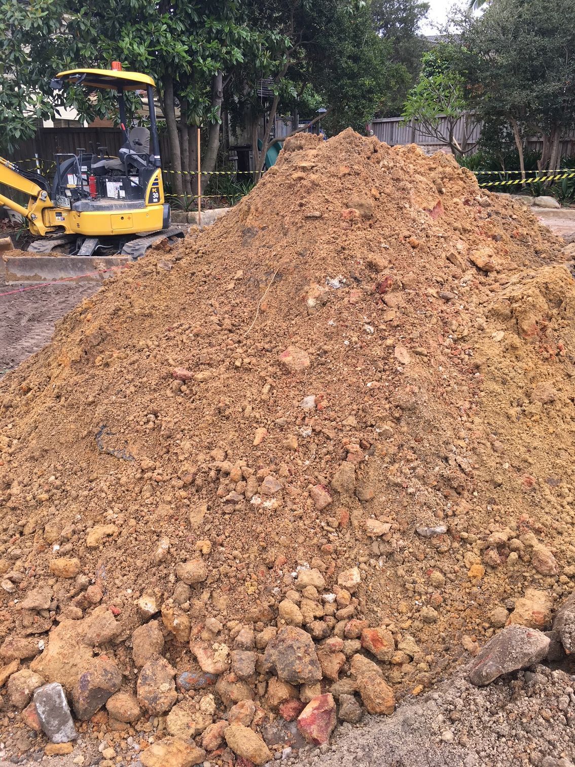 An Excavator Removing a Grass | Belrose, Nsw | Shane Wight Excavation