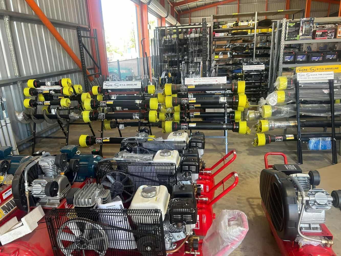 A Warehouse Filled With Lots of Different Types of Engines — FNQ Filters & Parts In Mareeba, QLD