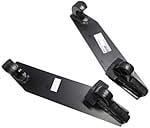 Two Black Scooter Foot Decks With Curved Ends and Mounting Hardware — FNQ Filters & Parts In Mareeba, QLD