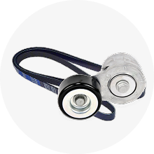 Serpentine Belt With Two Pulleys, Black and Silver — FNQ Filters & Parts In Mareeba, QLD