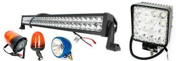 Various Vehicle Lights, Including Emergency and Work Lights, in the Image — FNQ Filters & Parts In Mareeba, QLD