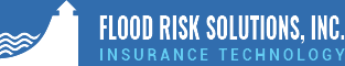 A logo for flood risk solutions inc. insurance technology