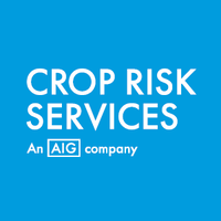 The crop risk services logo is on a blue background.