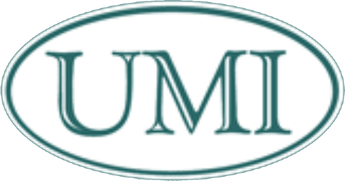 A logo for umi in a green oval on a white background