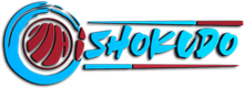 &ldquo;ISHOKUDO&rdquo; logo in blue, red, and black with a circular red emblem on the left
