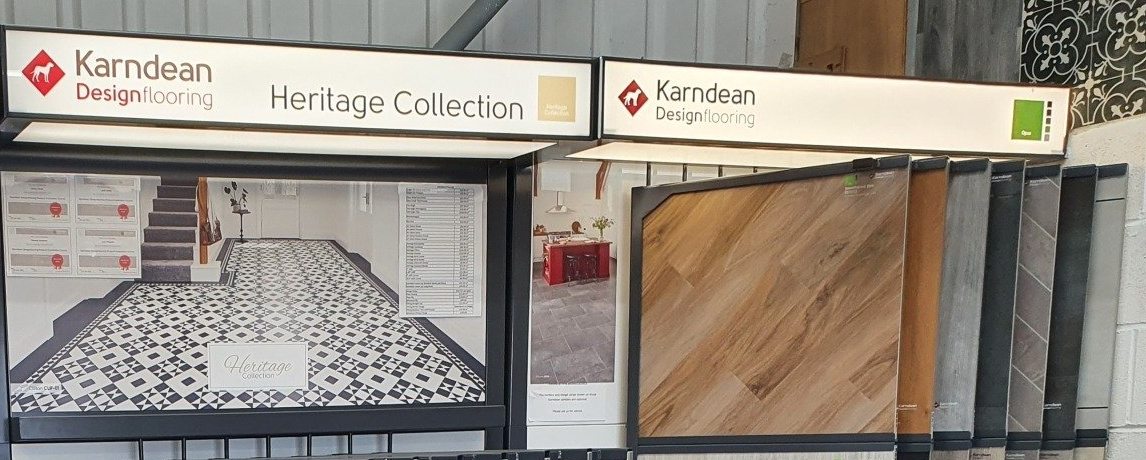 Karndean collection in the showroom