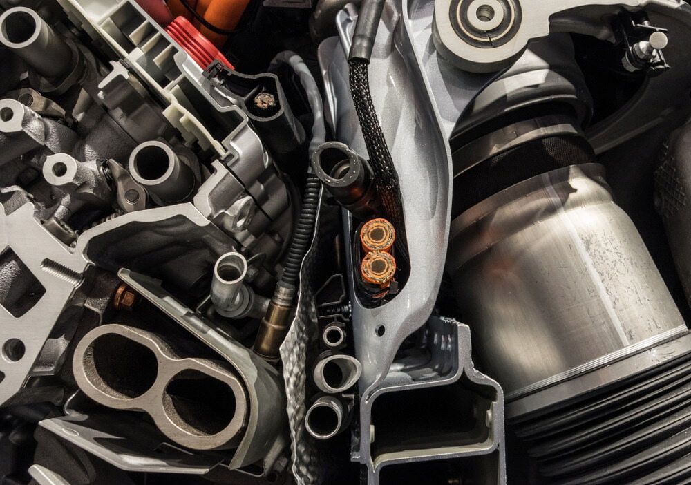 A Cutaway Engine Revealing Internal Components — Fulgi's South Coast Automotive and Dismantling in South Nowra, NSW