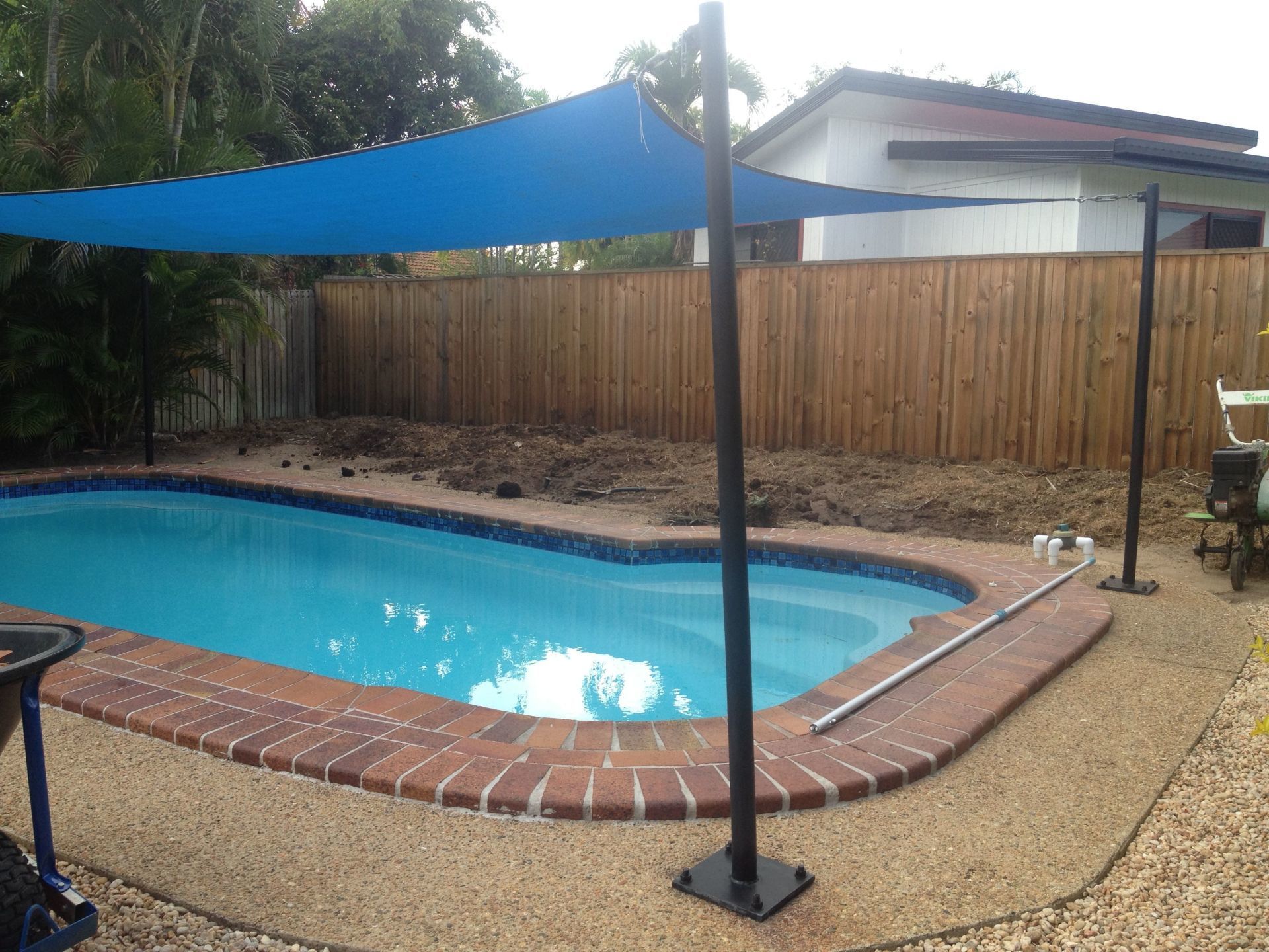 Backyard Pool Before — Coral Coast Tree Services In Oonoonba, QLD