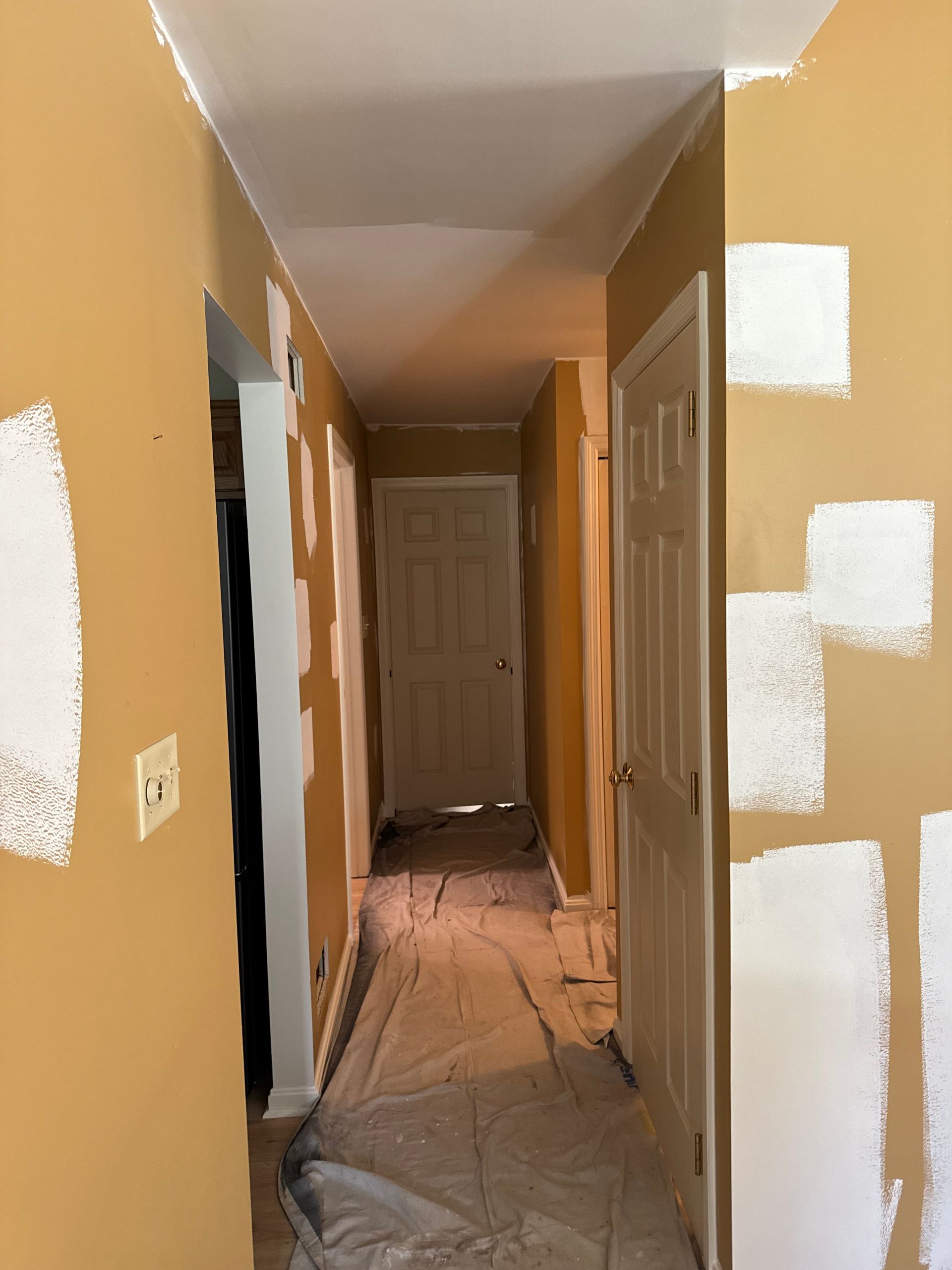 drywall repair before